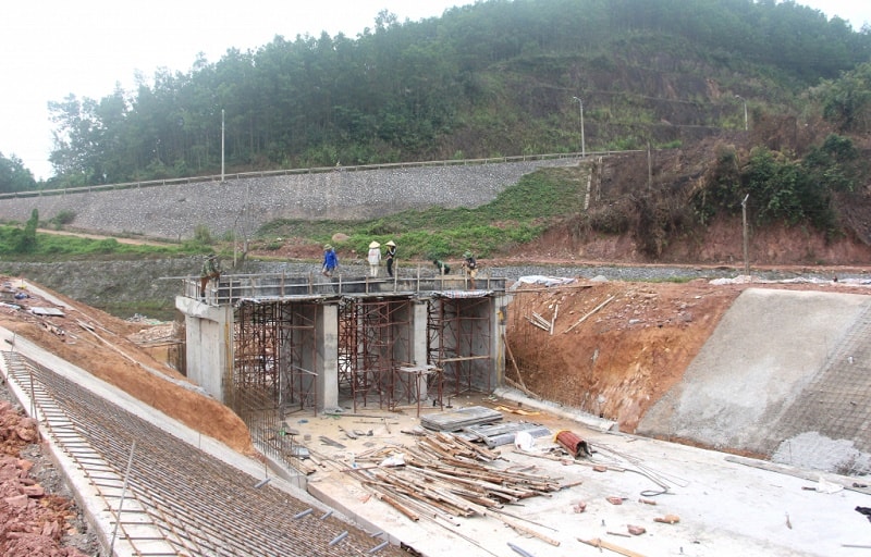 Công trình vốn đầu tư công tràn hồ chứa nước Khe Cát - Tiên Yên - Quảng Ninh