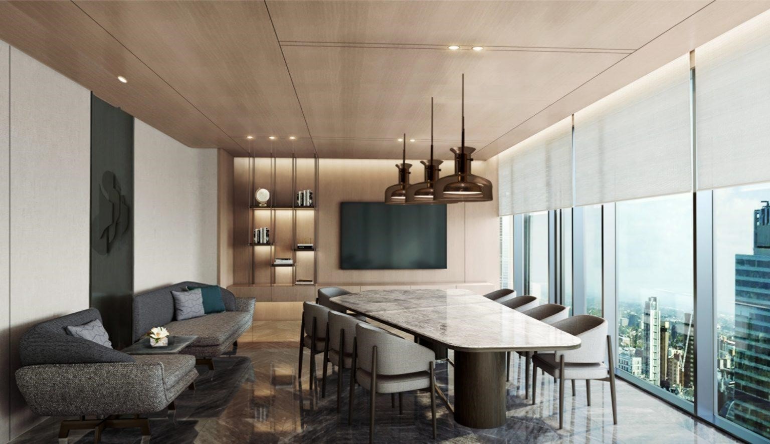 Phối cảnh Boardroom tại tòa Lake. Ảnh: Masterise Homes