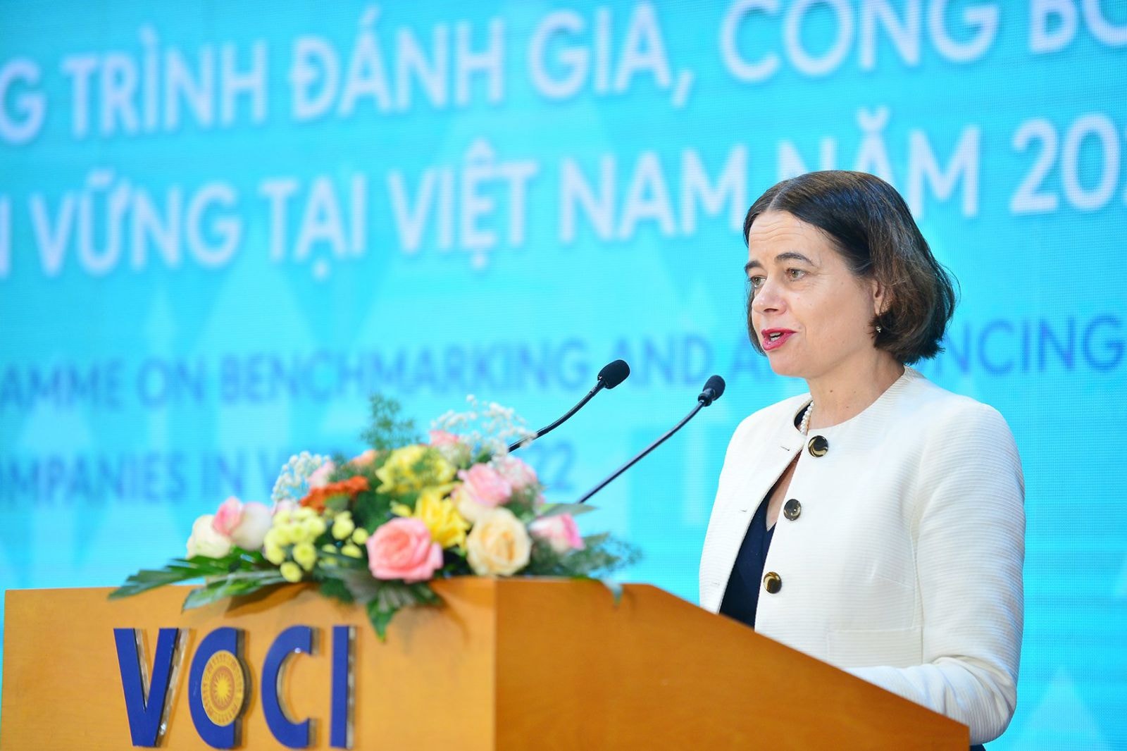 Bà Robyn Mudie – Đại sứ Úc tại Việt Nam phát biểu tại Lễ phát động CSI 2022