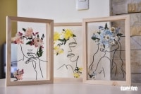 Nàng 9X khởi nghiệp với tranh hoa lồng kính
