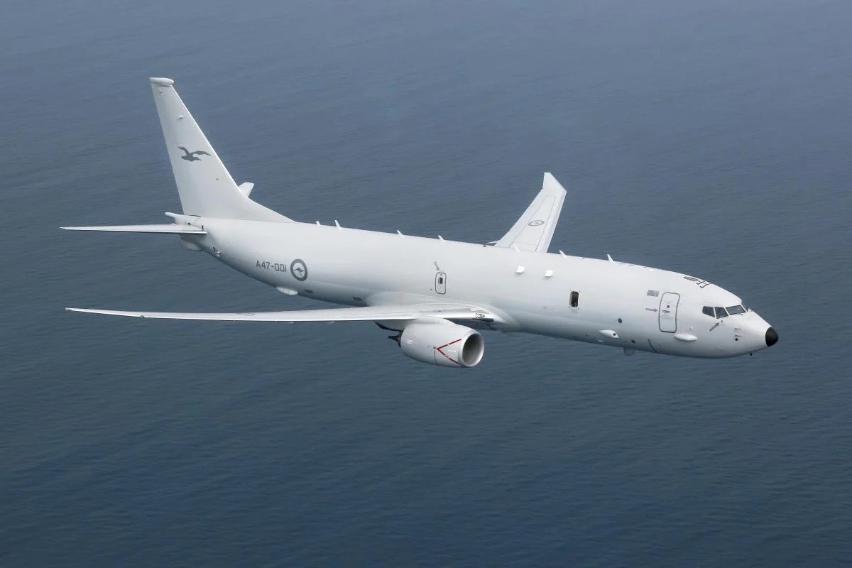 Máy bay do thám P-8A Poseidon của Australia vừa bị tiêm kích Trung Quốc quấy rối trên Biển Đông, trong khu vực thuộc quần đảo Trường Sa của Việt Nam. (Nguồn: Không quân Hoàng gia Australia)