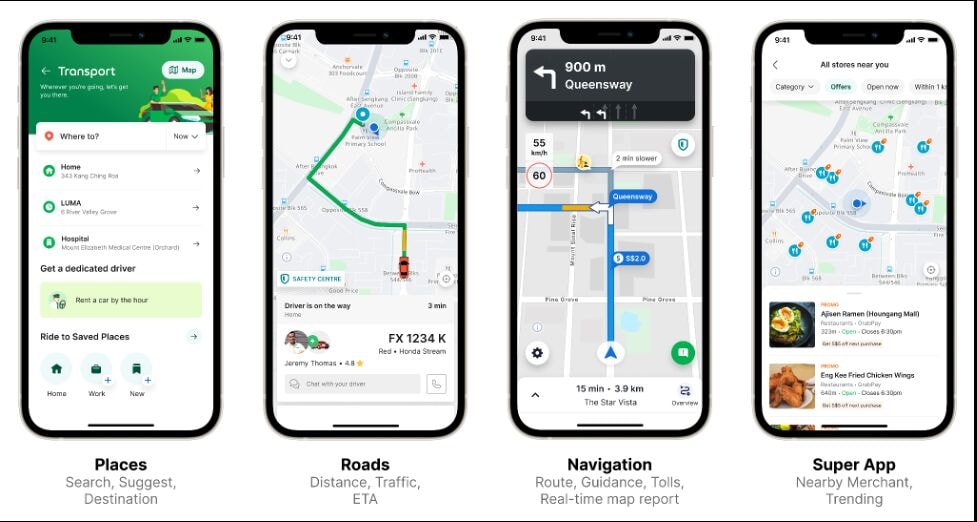 Các giải pháp của GrabMaps hình thành dựa trên các dữ liệu mới từ hàng triệu đơn hàng và cuốc xe được phục vụ mỗi ngày.