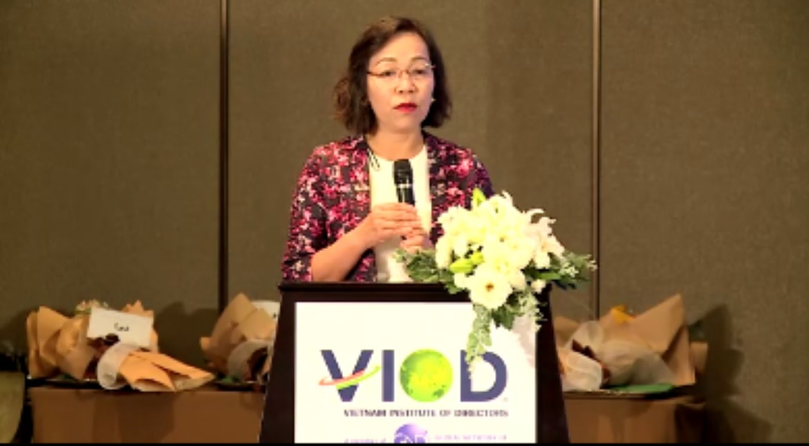 bà Hà Thị Thu Thanh, Chủ tịch VIOD, Chủ tịch HĐTV Deloitte Việt Nam.