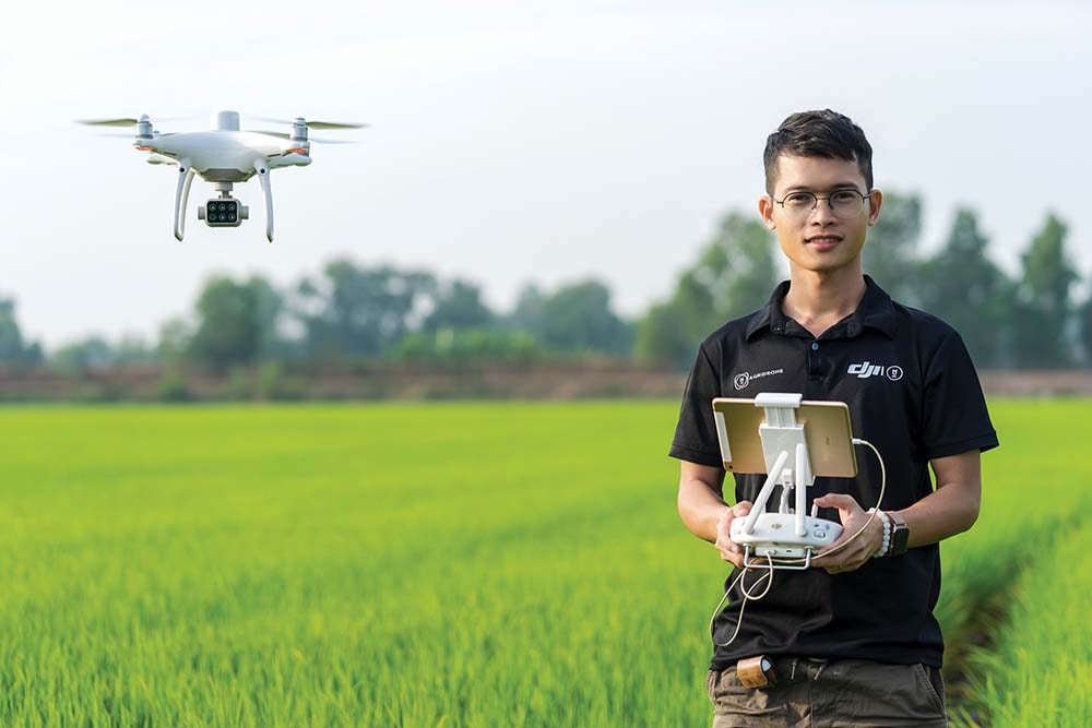 Thay đổi nông nghiệp nhờ mày mò nghiên cứu drone của Thiên Vũ đã có những thành công nhất định.