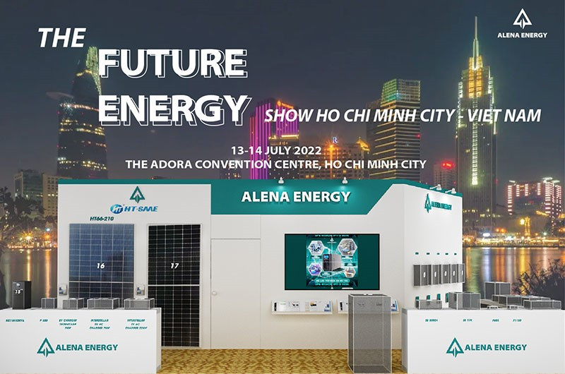 Gian hàng Alena Energy booth 3H02 và 3H08 tại The Solar Show Vietnam 2022