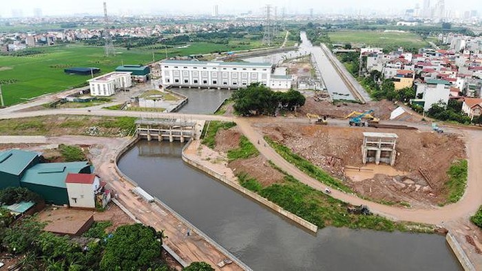 Dự án Trạm bơm tiêu Yên Nghĩa mới GPMB được 52% kế hoạch.