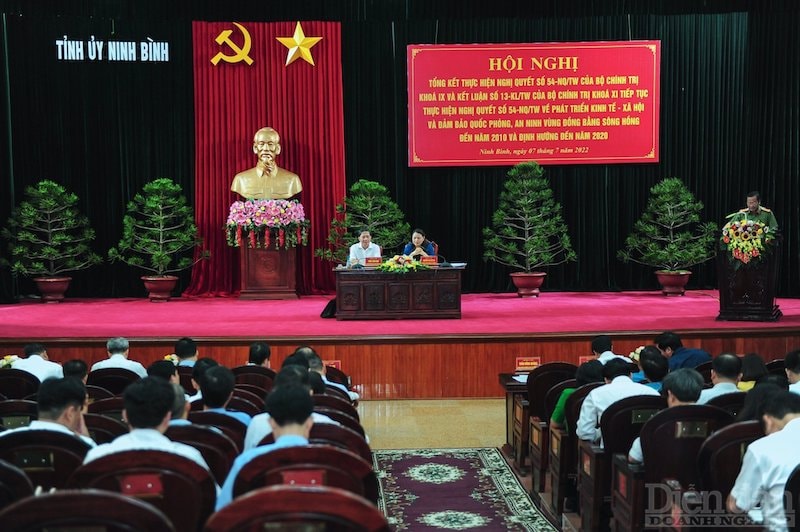 Hội nghị Tổng kết thực hiện Nghị quyết số 54-NQ/TW về phát triển kinh tế - xã hội và bảo đảm quốc phòng, an ninh vùng đồng bằng sông Hồng đến năm 2010 và định hướng đến năm 2020; Kết luận số 13-KL/TW của Bộ Chính trị về tiếp tục thực hiện Nghị quyết số 54-NQ/TW