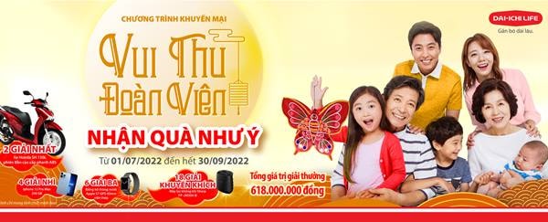 Tổng trị giải thưởng hơn 600 triệu đồng