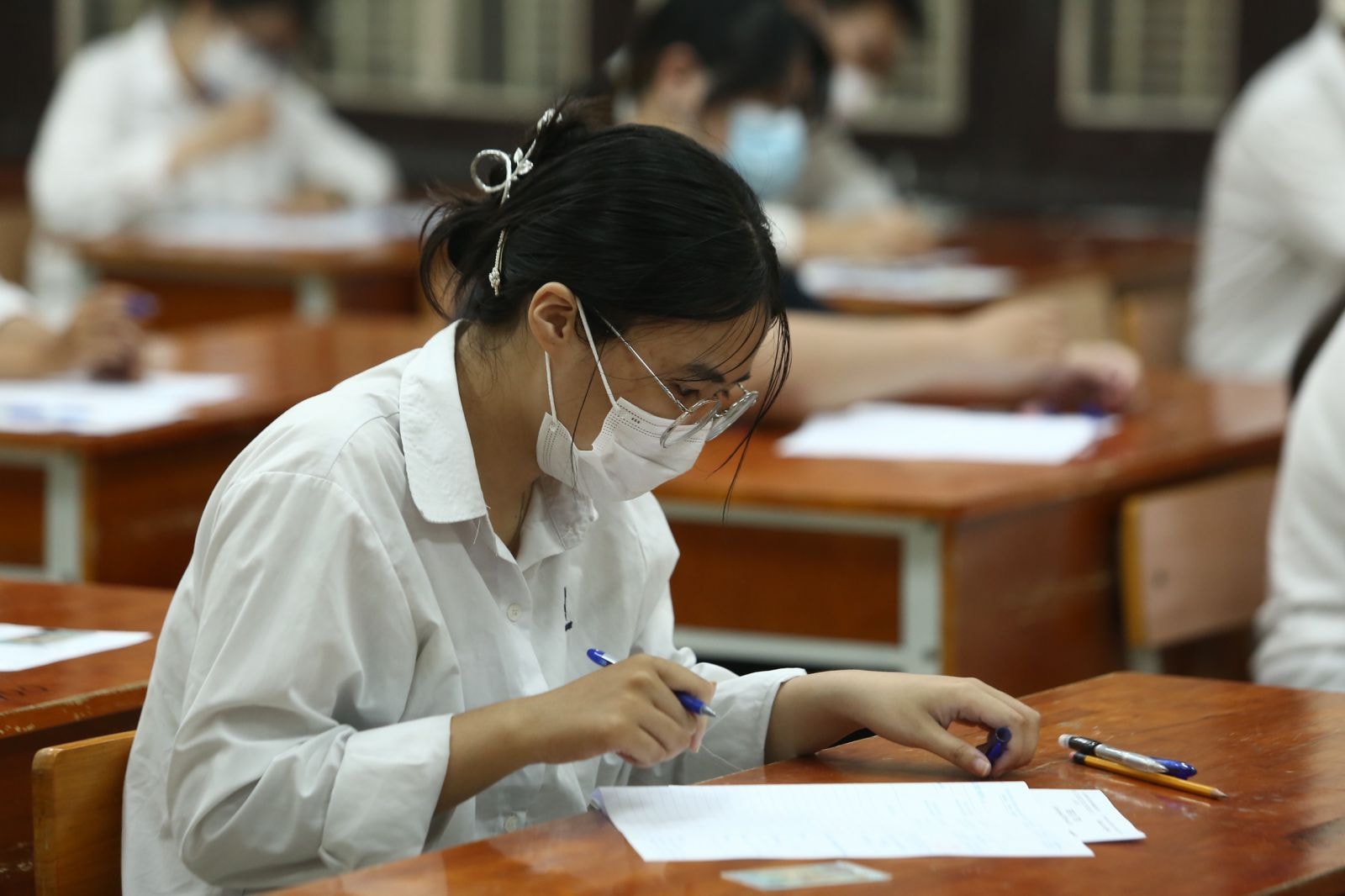Thí sinh dự thi tốt nghiệp THPT tại Hà Nội