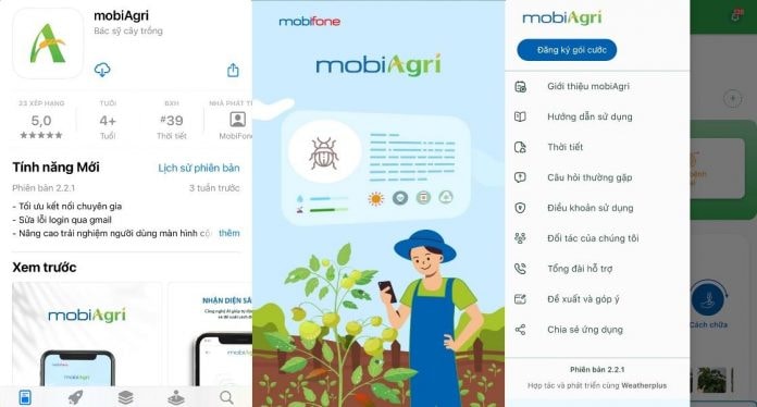 Ứng dụng mobiAgri cho phép người dùng tiếp cận các thông tin cây trồng chính thống và bài bản. 