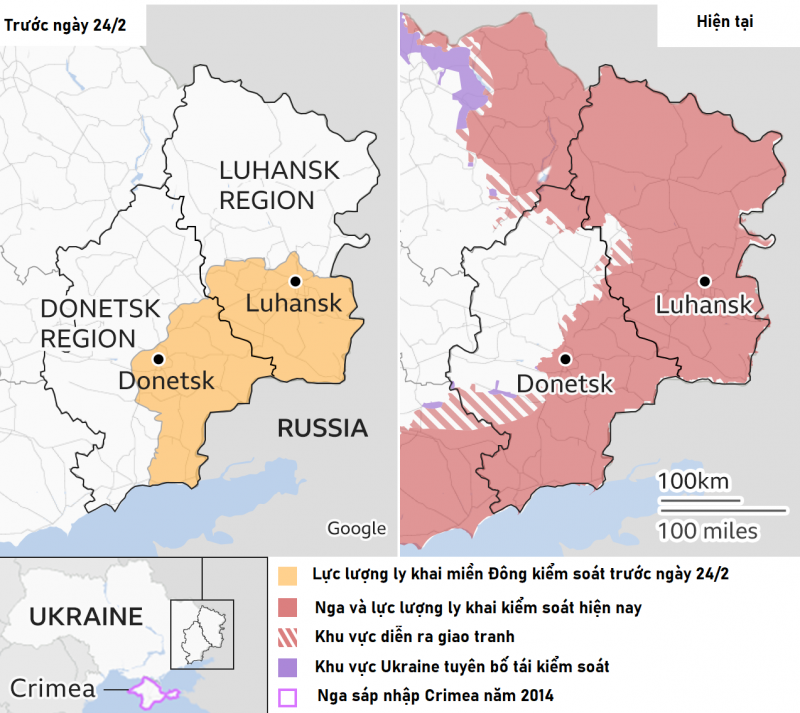 Giao tranh dự báo sẽ diễn ra ác liêt ở Donetsk và phía Nam Ukraine.