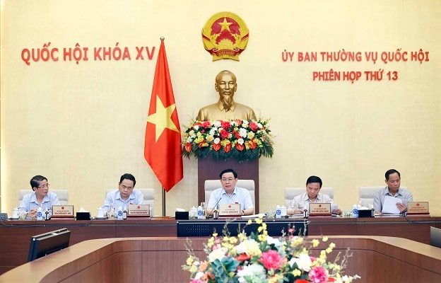 Một phiên họp thứ 13 của Ủy ban Thường vụ Quốc hội. Ảnh: Doãn Tấn