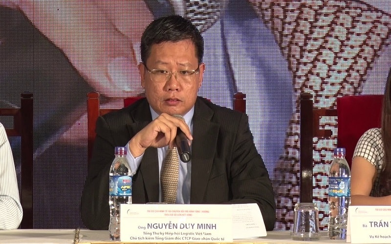 ông Nguyễn Duy Minh, Chủ tịch HĐQT kiêm Tổng Giám đốc -Công ty cổ phần Giao nhận tiếp vậnp/Quốc tế - Tổng thư ký Hiệp hội Doanh nghiệp dịch vụ Logistics Việt Nam