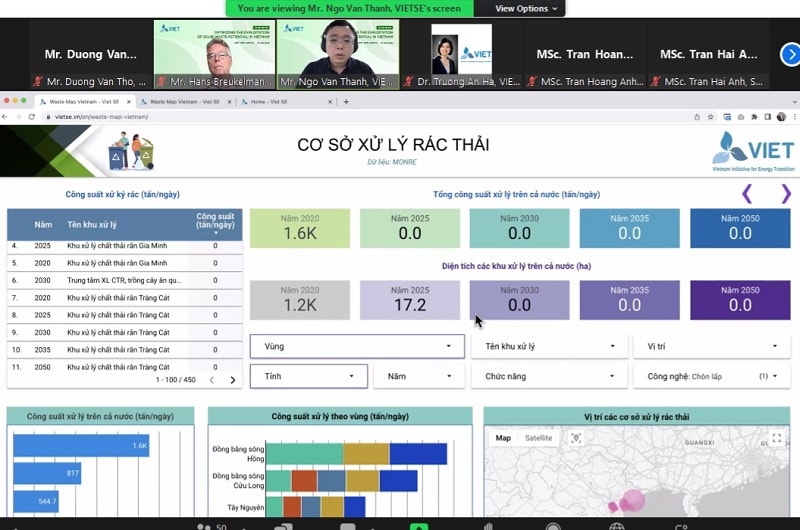 Chuyên gia của VIETSE trình bày về bản đồ rác thải – công cụ sẽ giúp Việt Nam biến rác thành tài nguyên