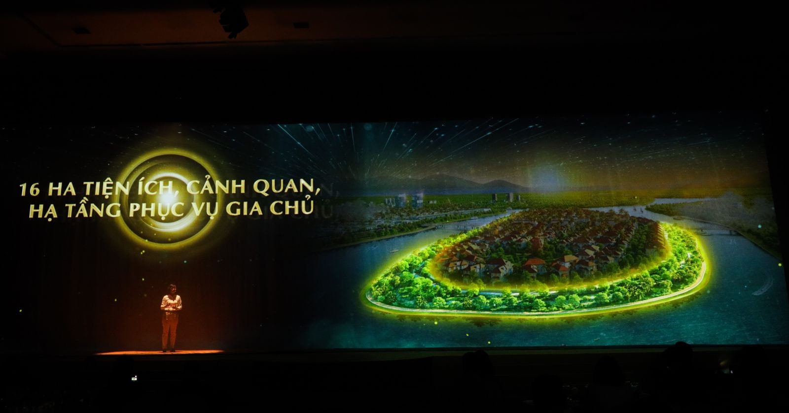 Sun Property sử dụng công nghệ Hologram (công nghệ trình chiếu hình ảnh 3D) để giới thiệu dự án.