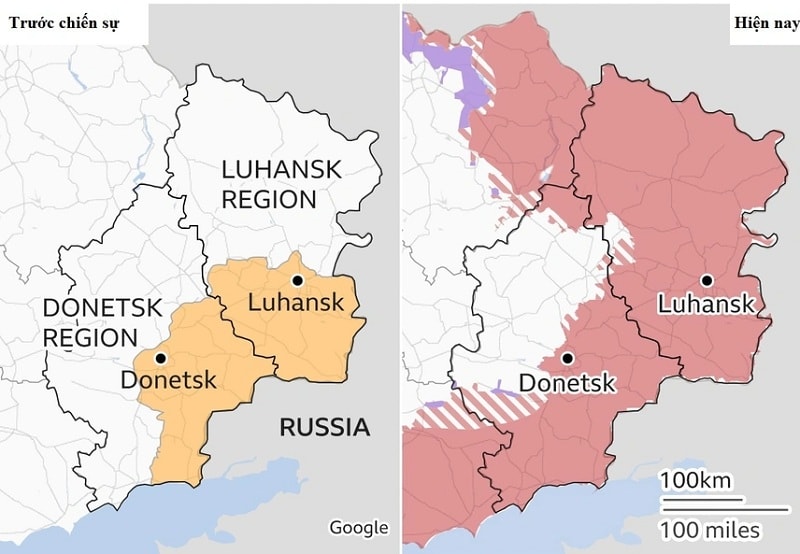 Giao tranh Nga- Ukraine vẫn diễn ra ở Donetsk