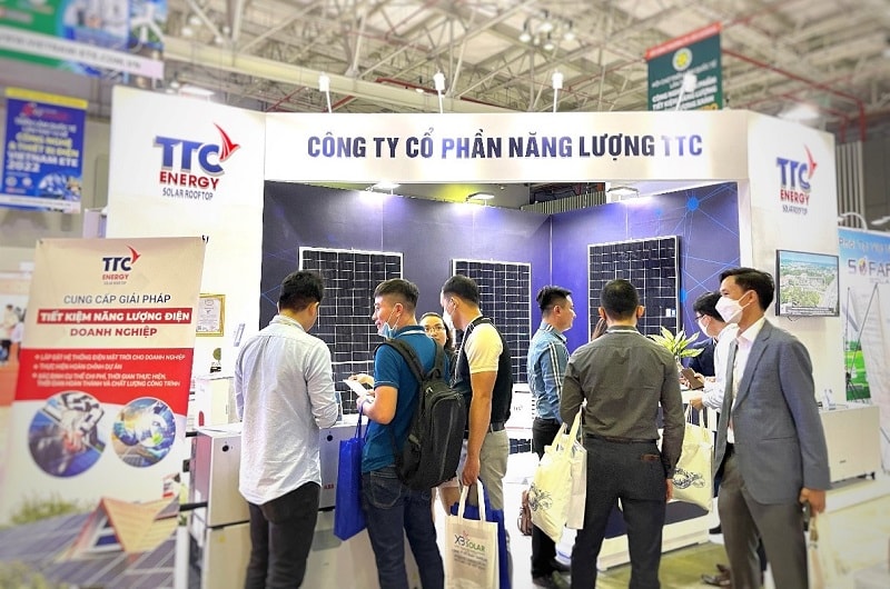 Gian hàng TTC Energy tại Triển lãm quốc tế về Công nghệ, thiết bị điện và Năng lượng Vietnam 2022