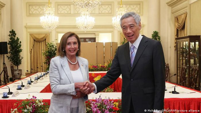 Chủ tịch Hạ viện Mỹ Nancy Pelosi và Thủ tướng Singapore Lý Hiển Long