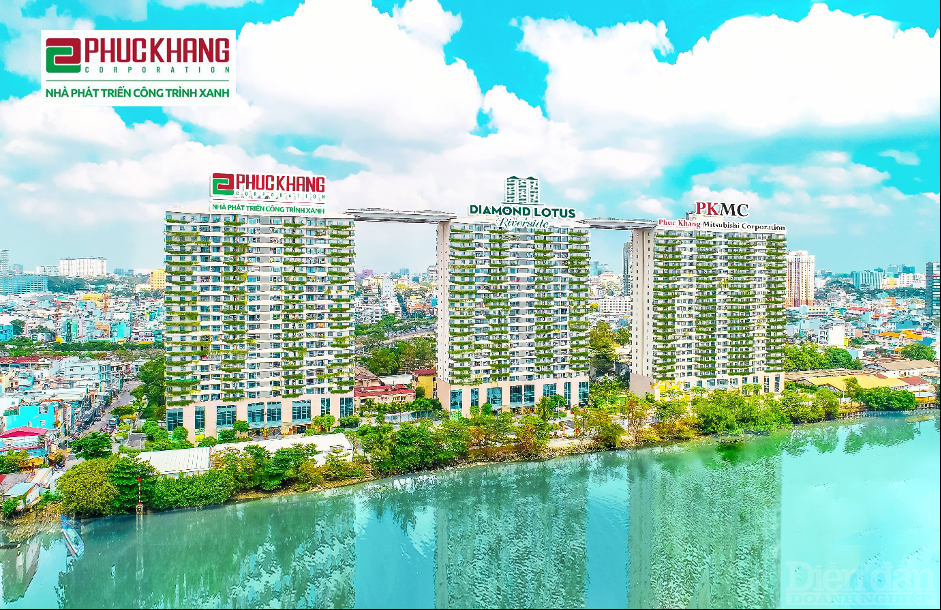 CTX tiêu biểu Diamond Lotus Riverside tại Q8, TP.HCM của chủ đầu tư Phuc Khang Corporation