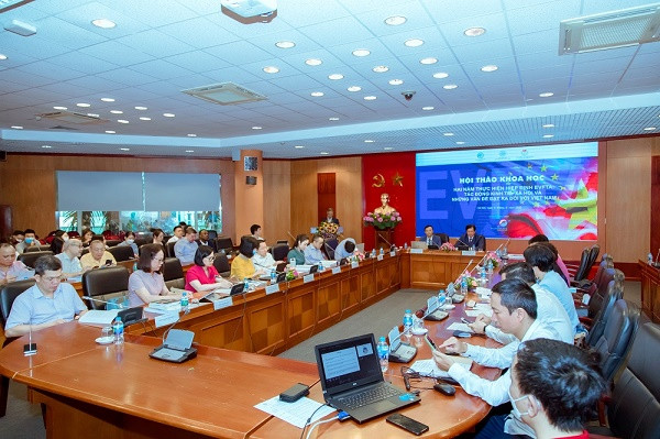 Trong giai đoạn 2020-2023, EVFTA giúp GDP bình quân hàng năm Việt Nam tăng từ 2,18% lên 3,25%, triển vọng tăng hơn 4% trong năm 2024. Ảnh: Nguyễn Triệu