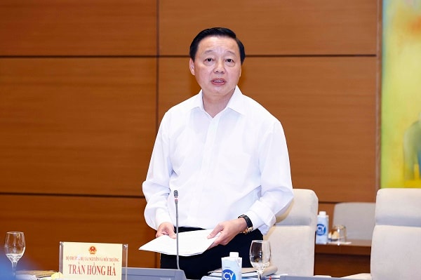 Bộ trưởng Bộ Tài nguyên và Môi trường Trần Hồng Hà. Ảnh: Doãn Tấn