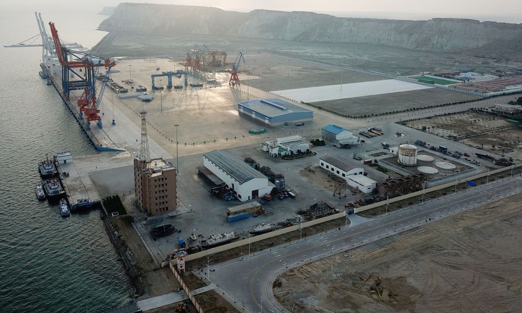 Dự án cảng do Trung Quốc đầu tư tại Pakistan. Ảnh: Xinhua.