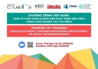 23 - 25 - 27/08: Khóa tập huấn Kinh tế tuần hoàn cho các giảng viên