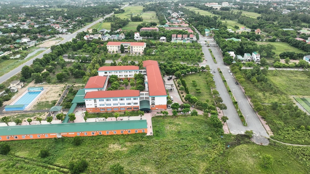 Trường Đại học Công nghệ Vạn Xuân nhìn từ trên cao