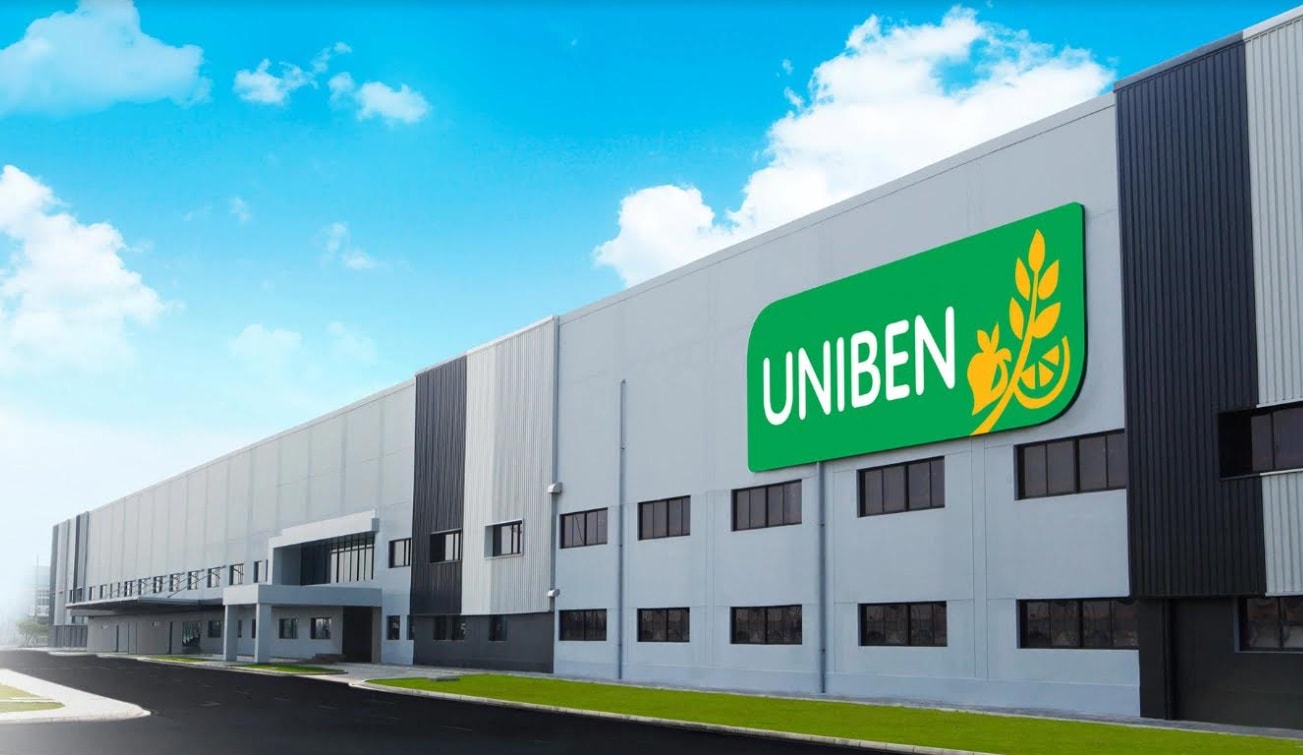 Nhà máy tiêu chuẩn châu Âu của Uniben tại KCN Phố Nối A – Hưng Yên.