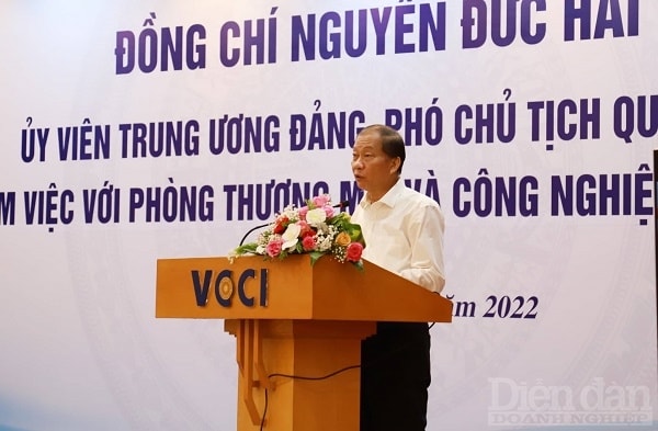 Phó chủ tịch VCCI Hoàng Quang Phòng. Ảnh: Gia Thoả