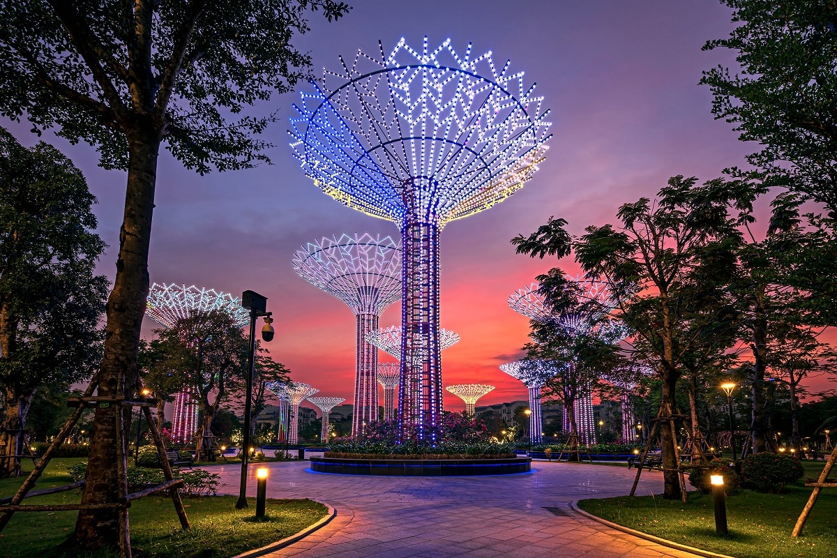 Công viên Ánh sáng lấy cảm hứng từ Gardens by The Bay (Singapore)