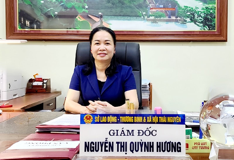 Bà Nguyễn Thị Quỳnh Hương, Giám đốc Sở LĐ-TBXH tỉnh Thái Nguyên