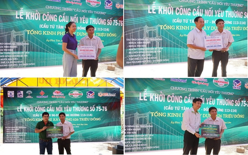 Lễ khởi công cầu nối yêu thương số 75-76