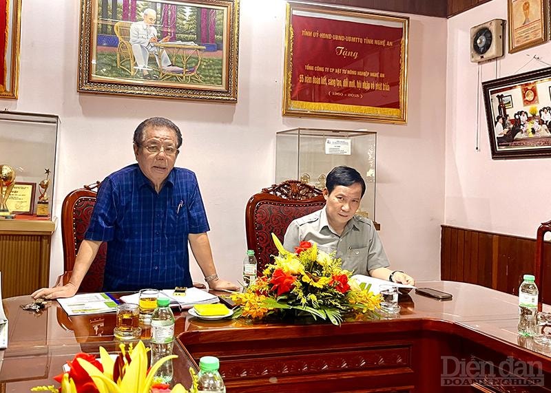 Ông Trương Văn Hiền - TGĐ Tổng Công ty Vật tư nông nghiệp Nghệ An