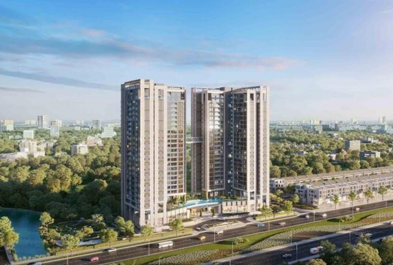Tổng thể dự án Essensia Nam Sài Gòn. Ảnh phối cảnh: Tange Consultant