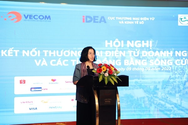 bà Nguyễn Thị Minh Huyền, Phó Cục trưởng Cục Thương mại điện tử và Kinh tế số (Bộ Công Thương). Nguồn ảnh: MOIT