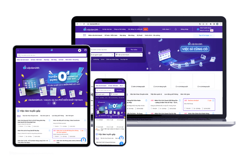 Trong những năm qua, vieclam24h.vn đã liên tục đổi mới để thích ứng với thị trường lao động.