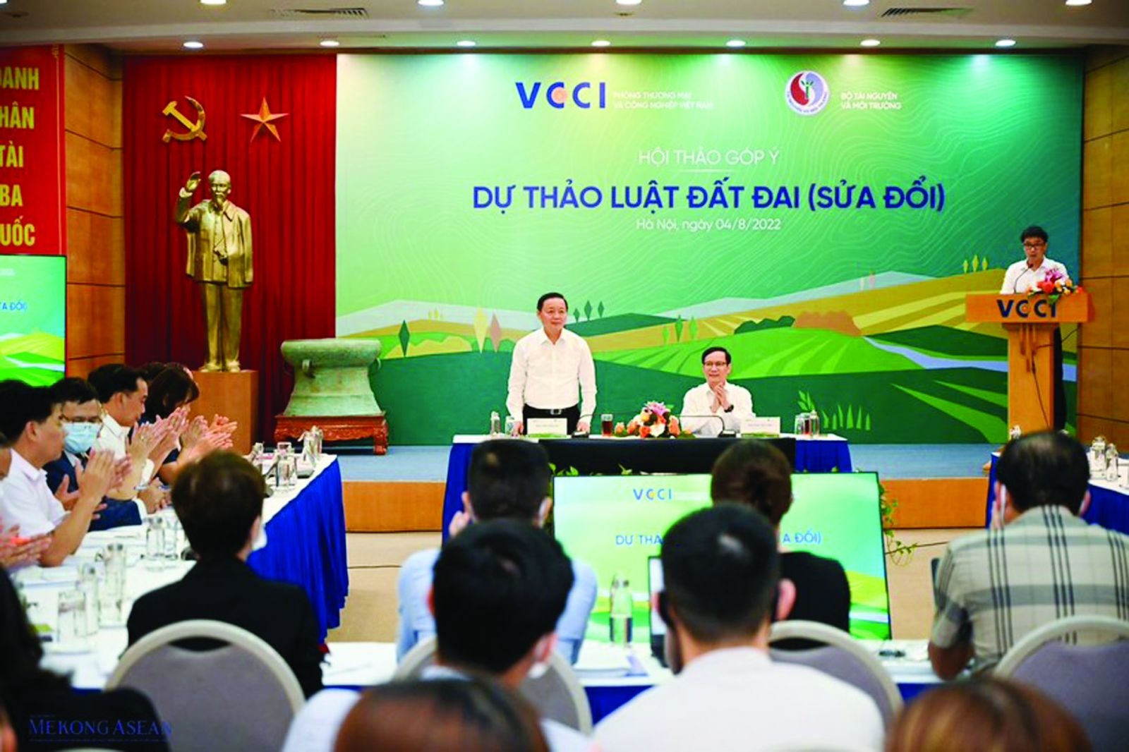  Bộ TN&MT phối hợp với Liên đoàn Thương mại và công nghiệp Việt Nam (VCCI) tổ chức Hội thảo góp ý Dự thảo Luật Đất đai (sửa đổi)