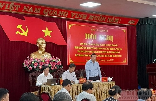 Bí thư Tỉnh ủy Nam Định Phạm Gia Túc. Ảnh: Nguyễn Việt