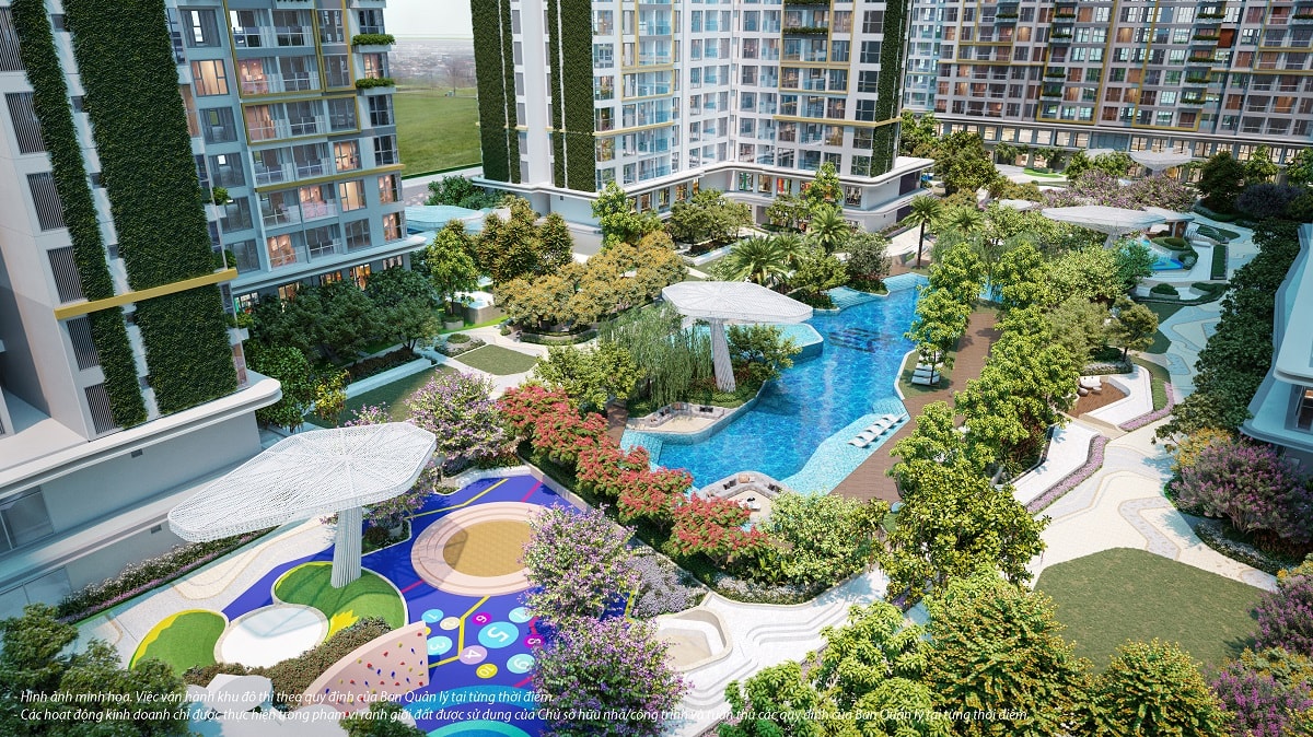 70% diện tích LUMIÈRE Boulevard dành cho tiện ích, mảng xanh 