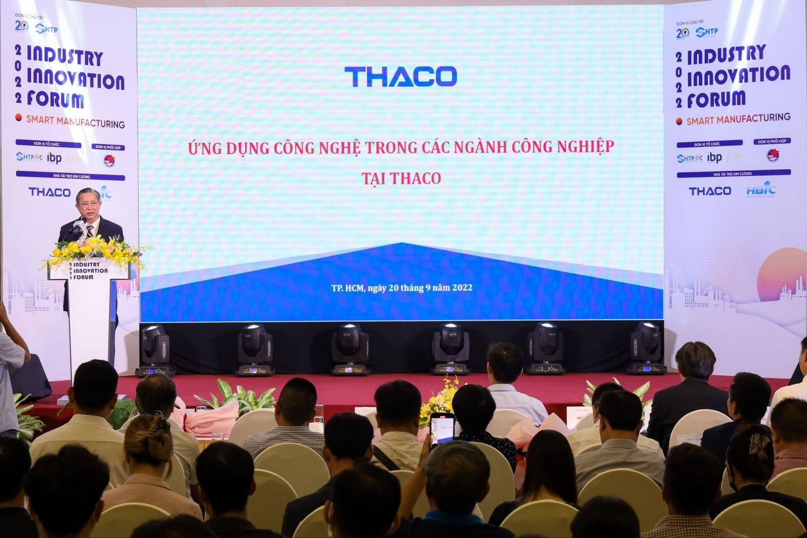 ông Phạm Văn Tài - Tổng Giám đốc Tập đoàn THACO phát biểu tại Diễn đàn.
