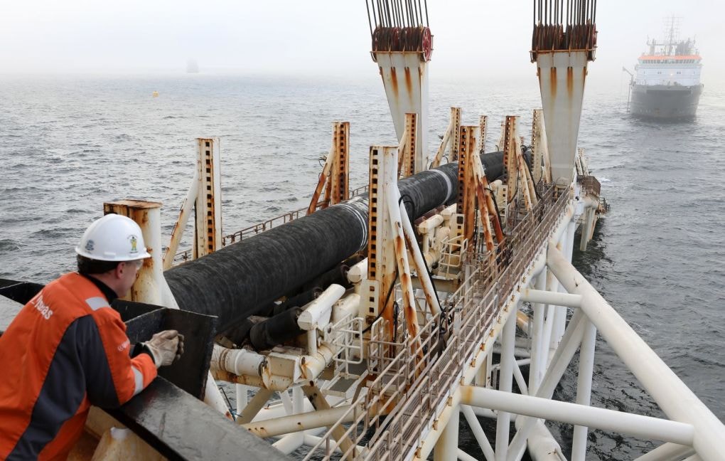  lắp đặt đường ống Nord Stream 2 năm 2018. Ảnh: DPA.