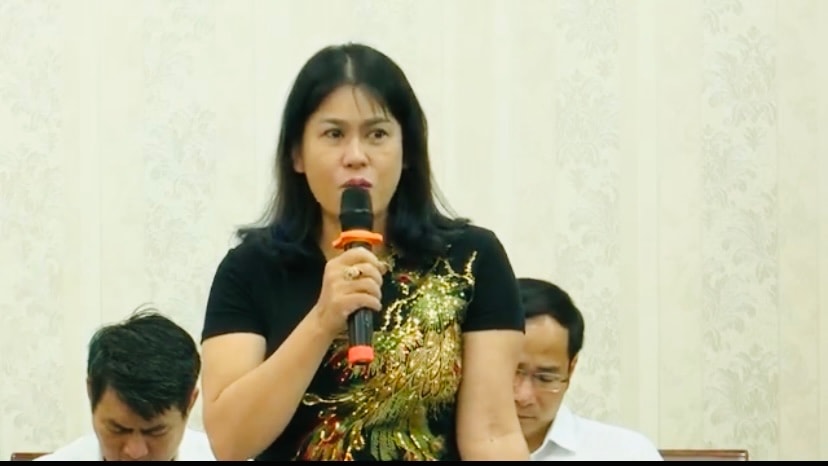 Bà Bùi Thị Hạnh Hiếu - Tổng giám đốc công ty CP kinh doanh chế biến nông sản Bảo Minh