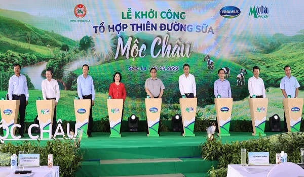 Dự án Thiên đường sữa Mộc Châu chính thức khởi công vào tháng 5/2022.