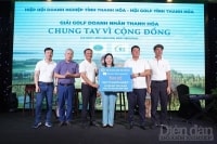 Thanh Hóa: Giải Golf doanh nhân đóng góp 800 triệu chung tay vì cộng đồng