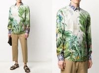 Áo Sơ Mi Dolce & Gabbana Jungle Shirt G5EJ0T HP54B Màu Trắng Họa Tiết