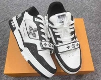 Giày thể thao Louis Vuitton LV Trainer Sneaker Màu Đen - Trắng