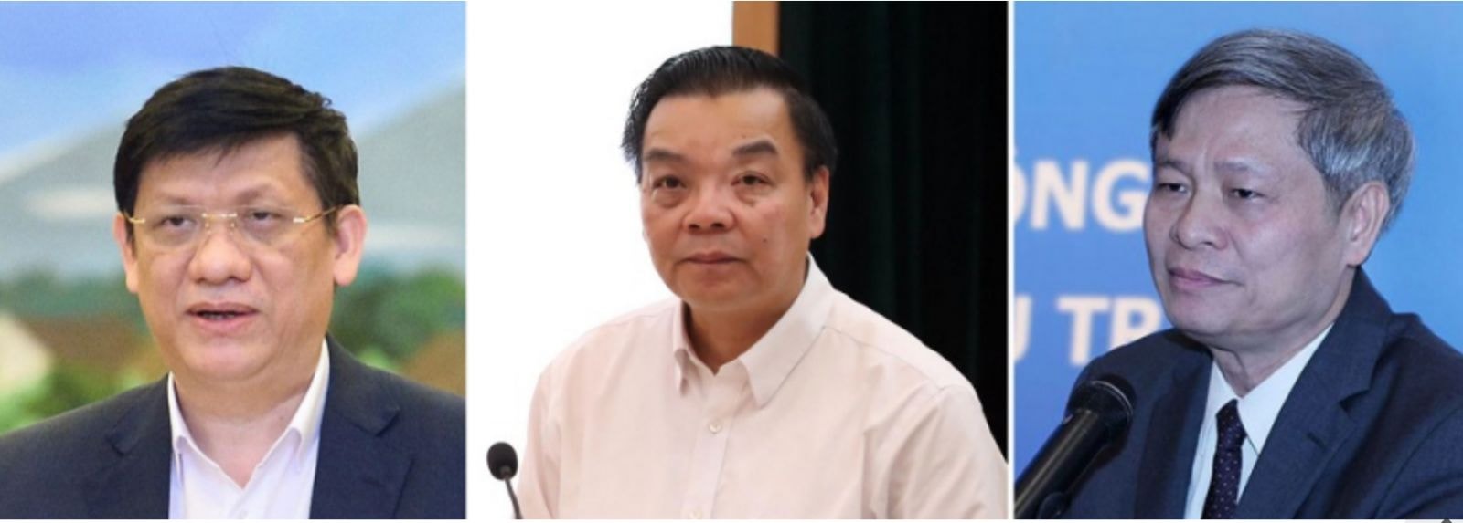 Ba cán bộ cao cấp bị khởi tố: Ông Nguyễn Thanh Long, Chu Ngọc Anh và Phạm Công Tạc.