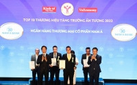 Nam A Bank: TOP 10 thương hiệu tăng trưởng ấn tượng 2022