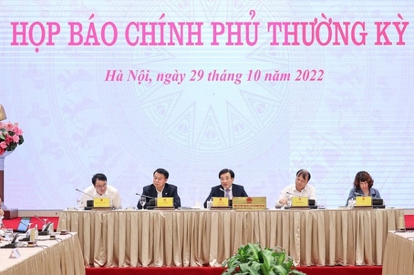 Toàn cảnh cuộc họp báo. Ảnh: VGP/Nhật Bắc